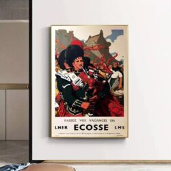 cartel vintage escocia 1