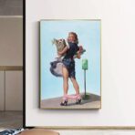 cartel de mujer vintage 1