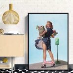 cartel de mujer vintage 1