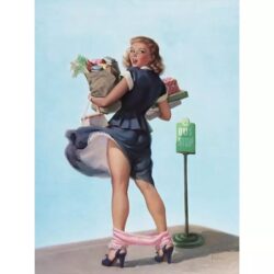 cartel de mujer vintage 1