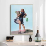 cartel de mujer vintage 1