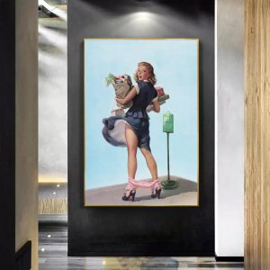 cartel de mujer vintage 1