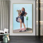 cartel de mujer vintage 1