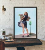 cartel de mujer vintage 1