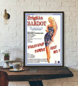 cartel pelicula brigitte bardot