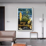cartel de pelicula de terror vintage