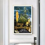 cartel de pelicula de terror vintage