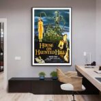 cartel de pelicula de terror vintage