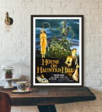 cartel de pelicula de terror vintage