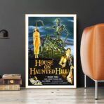 cartel de pelicula de terror vintage