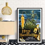 cartel de pelicula de terror vintage