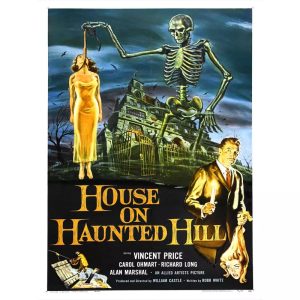 cartel de pelicula de terror vintage