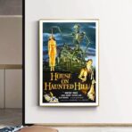 cartel de pelicula de terror vintage