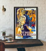 cartel de pelicula y dios creo a la mujer