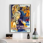 cartel de pelicula y dios creo a la mujer