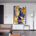 cartel de pelicula y dios creo a la mujer