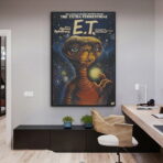 cartel de pelicula y el extraterrestre
