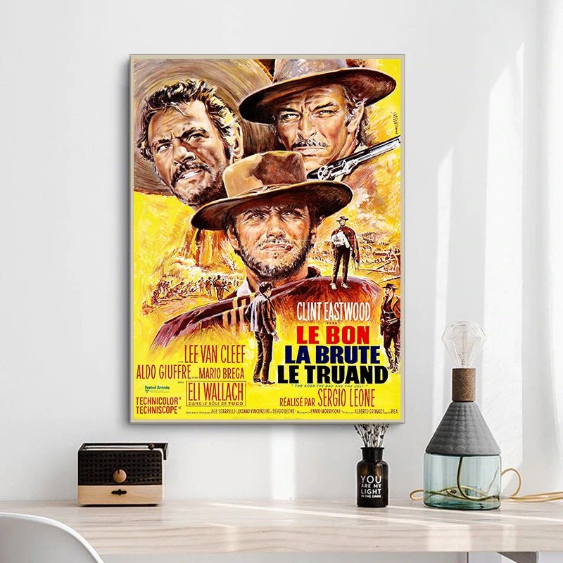 cartel de pelicula el bueno el malo y el feo