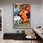 cartel vintage quemo el cuervo