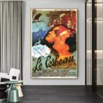 cartel vintage quemo el cuervo