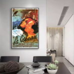 cartel vintage quemo el cuervo