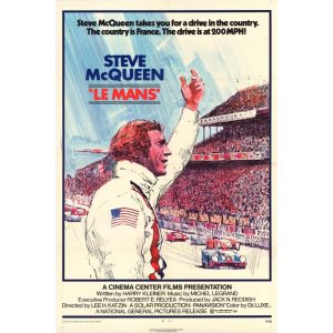 cartel pelicula le mans steve mcqueen