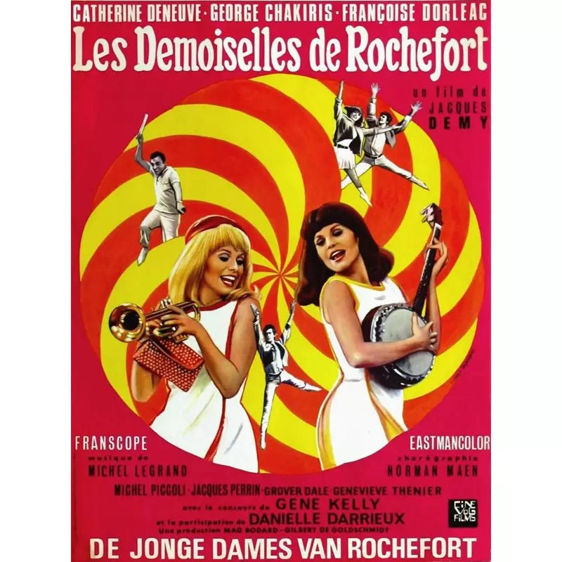 cartel pelicula les demoiselles de rochefort cartel pelicula les demoiselles de rochefort