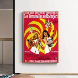 cartel pelicula les demoiselles de rochefort