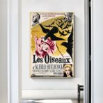 cartel pelicula los pajaros hitchcock
