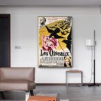 cartel pelicula los pajaros hitchcock