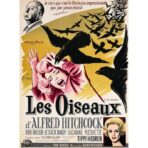 cartel pelicula los pajaros hitchcock