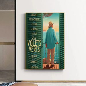 cartel de pelicula contraventanas verdes