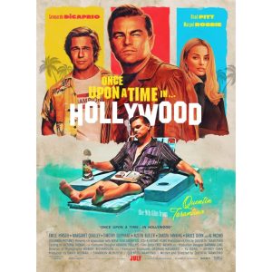 cartel de la pelicula erase una vez en hollywood