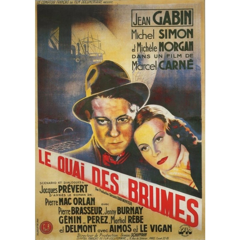 cartel pelicula quai des brumes cartel pelicula quai des brumes