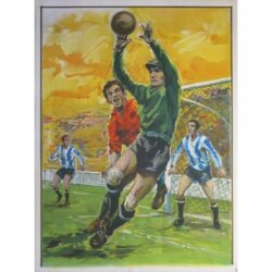 cartel de futbol vintage 2