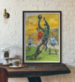 cartel de futbol vintage 2