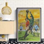 cartel de futbol vintage 2