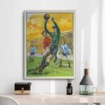 cartel de futbol vintage 2