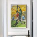 cartel de futbol vintage 2