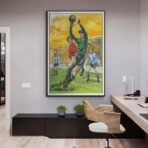 cartel de futbol vintage 2