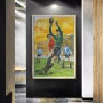 cartel de futbol vintage 2