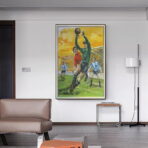 cartel de futbol vintage 2