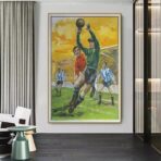 cartel de futbol vintage 2