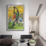 cartel de futbol vintage 2