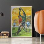cartel de futbol vintage 2