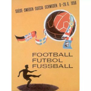 cartel de futbol vintage 1
