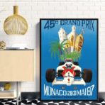 affiche formule 1 vintage