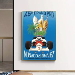 affiche formule 1 vintage