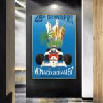 affiche formule 1 vintage