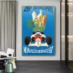 affiche formule 1 vintage